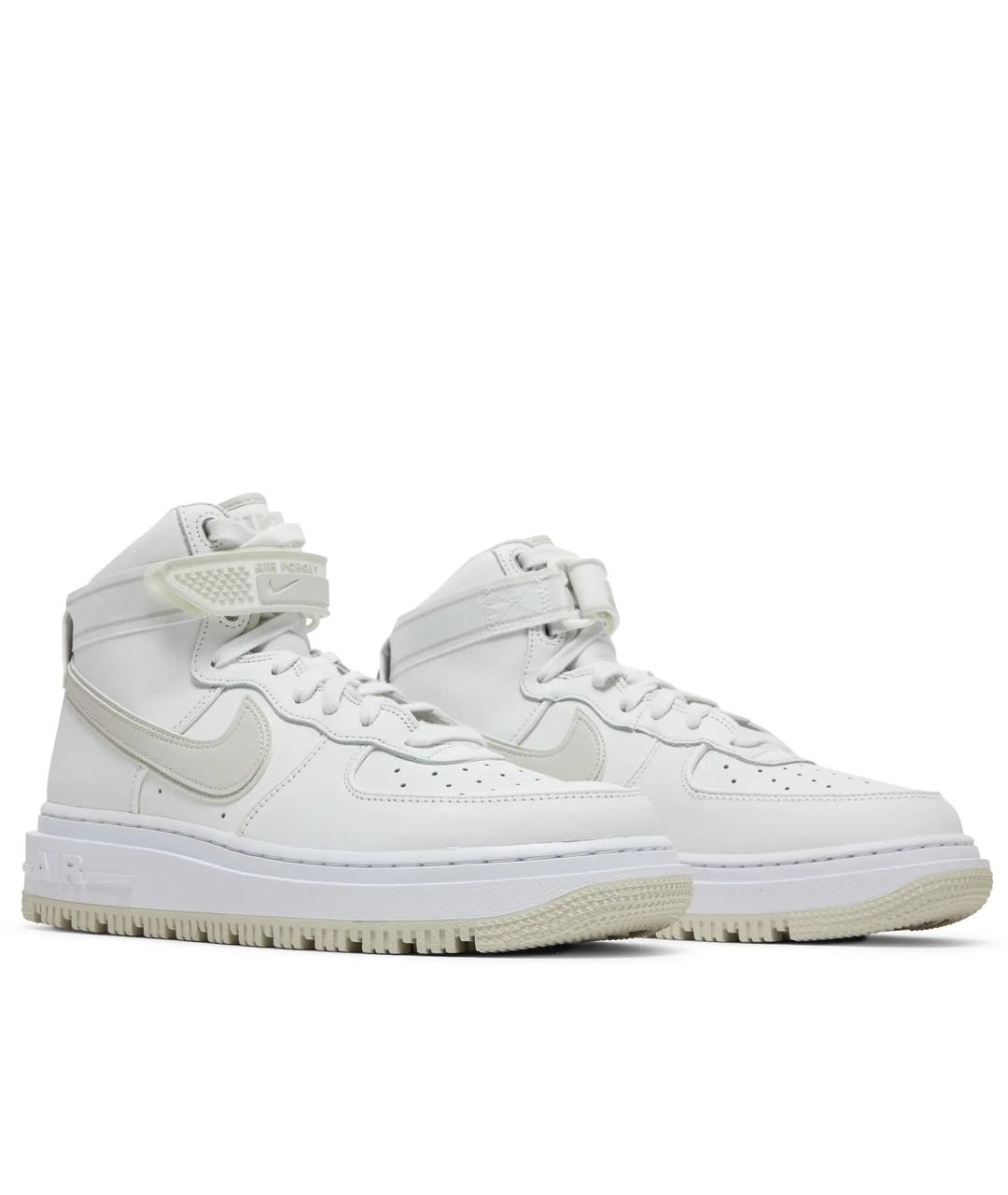 NIKE Белые кожаные высокие кроссовки / кеды, фото 2