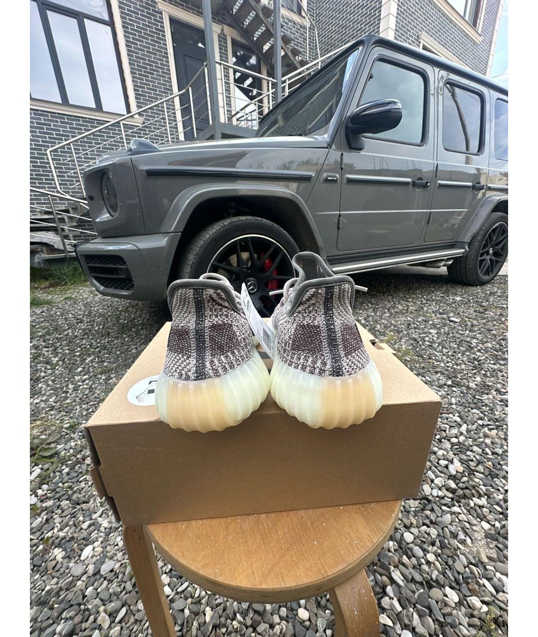 ADIDAS YEEZY Серые текстильные кроссовки, фото 4