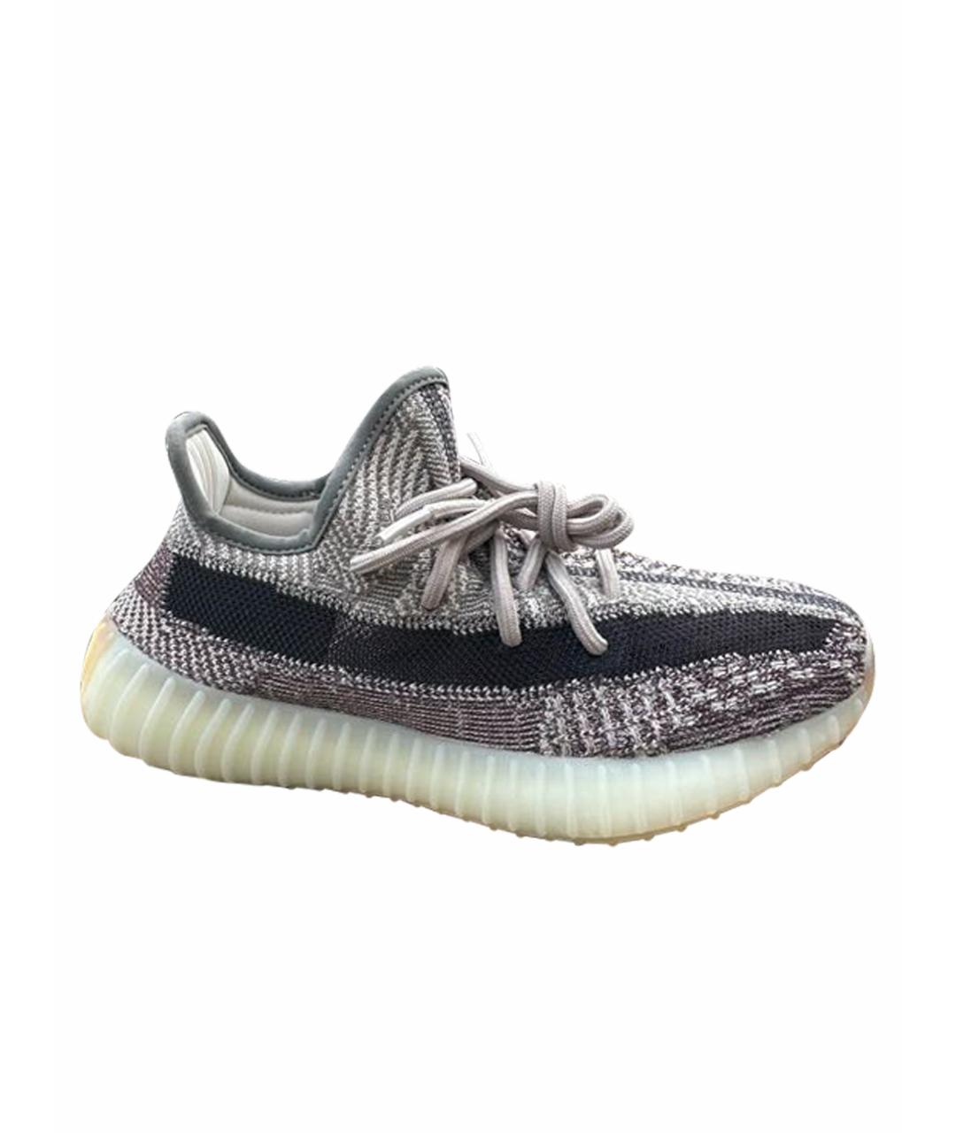 ADIDAS YEEZY Серые текстильные кроссовки, фото 1