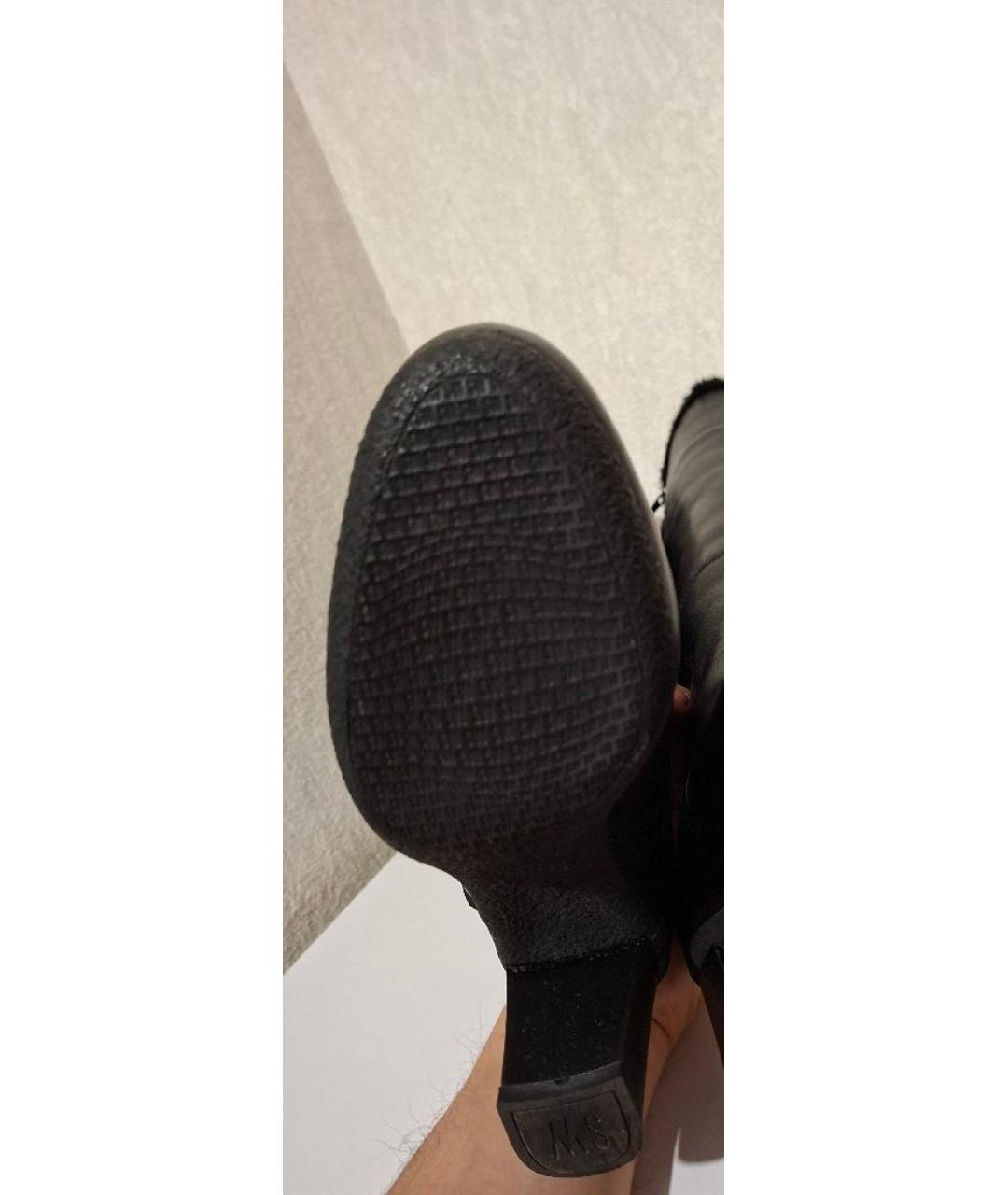 STUART WEITZMAN Черные кожаные сапоги, фото 6