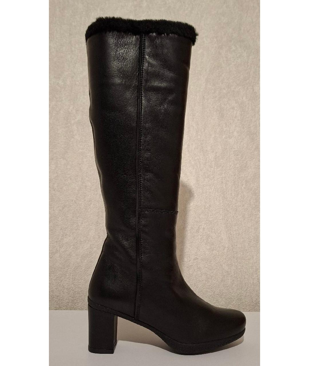 STUART WEITZMAN Черные кожаные сапоги, фото 8