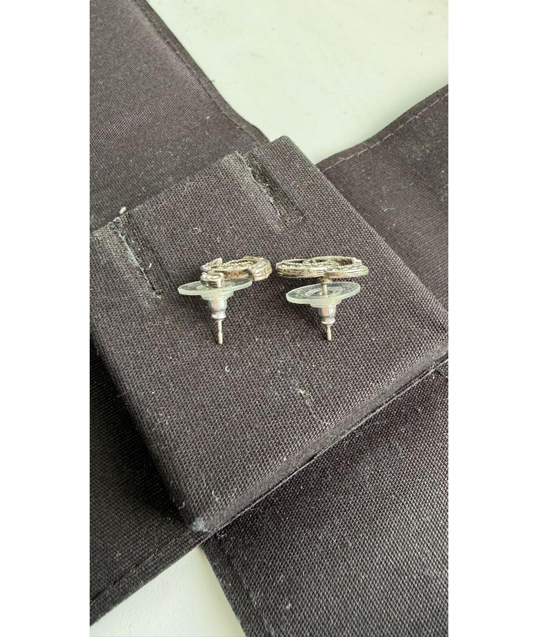CHANEL Серебряные металлические серьги, фото 4