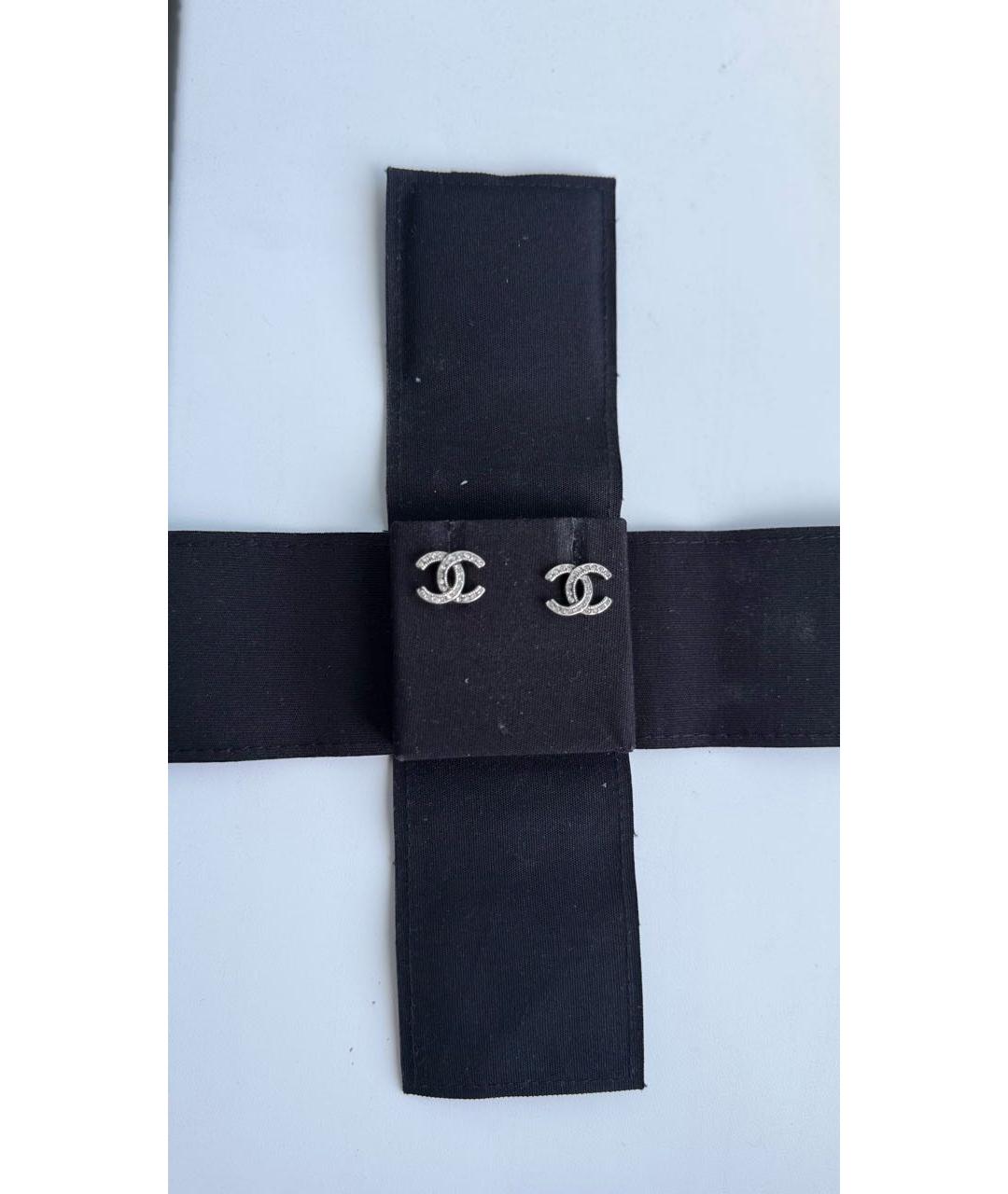 CHANEL Серебряные металлические серьги, фото 8