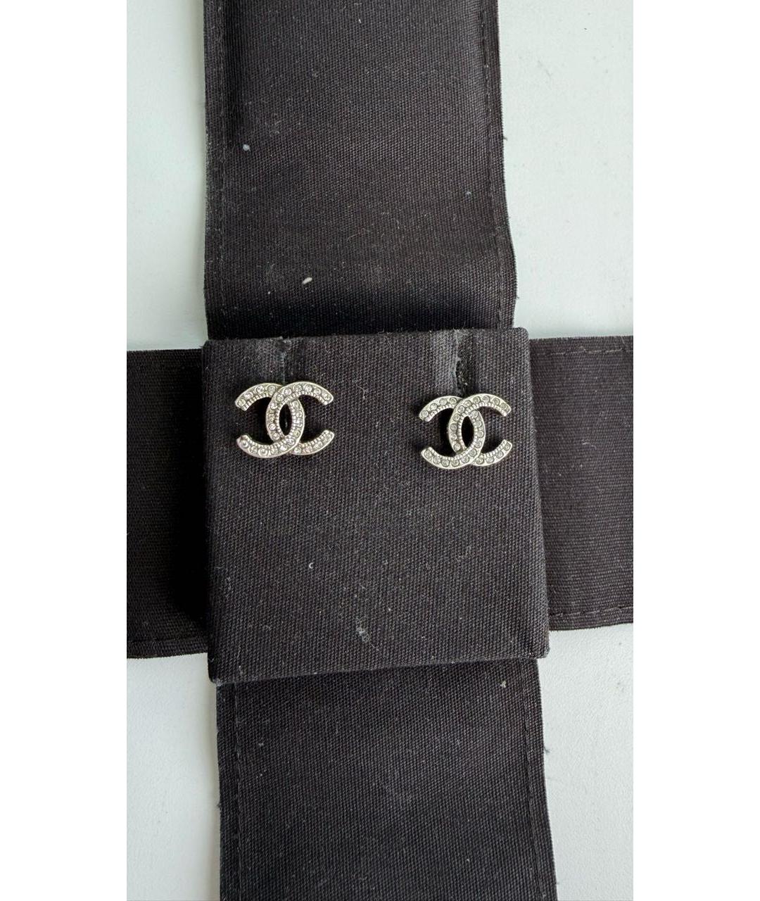 CHANEL Серебряные металлические серьги, фото 9