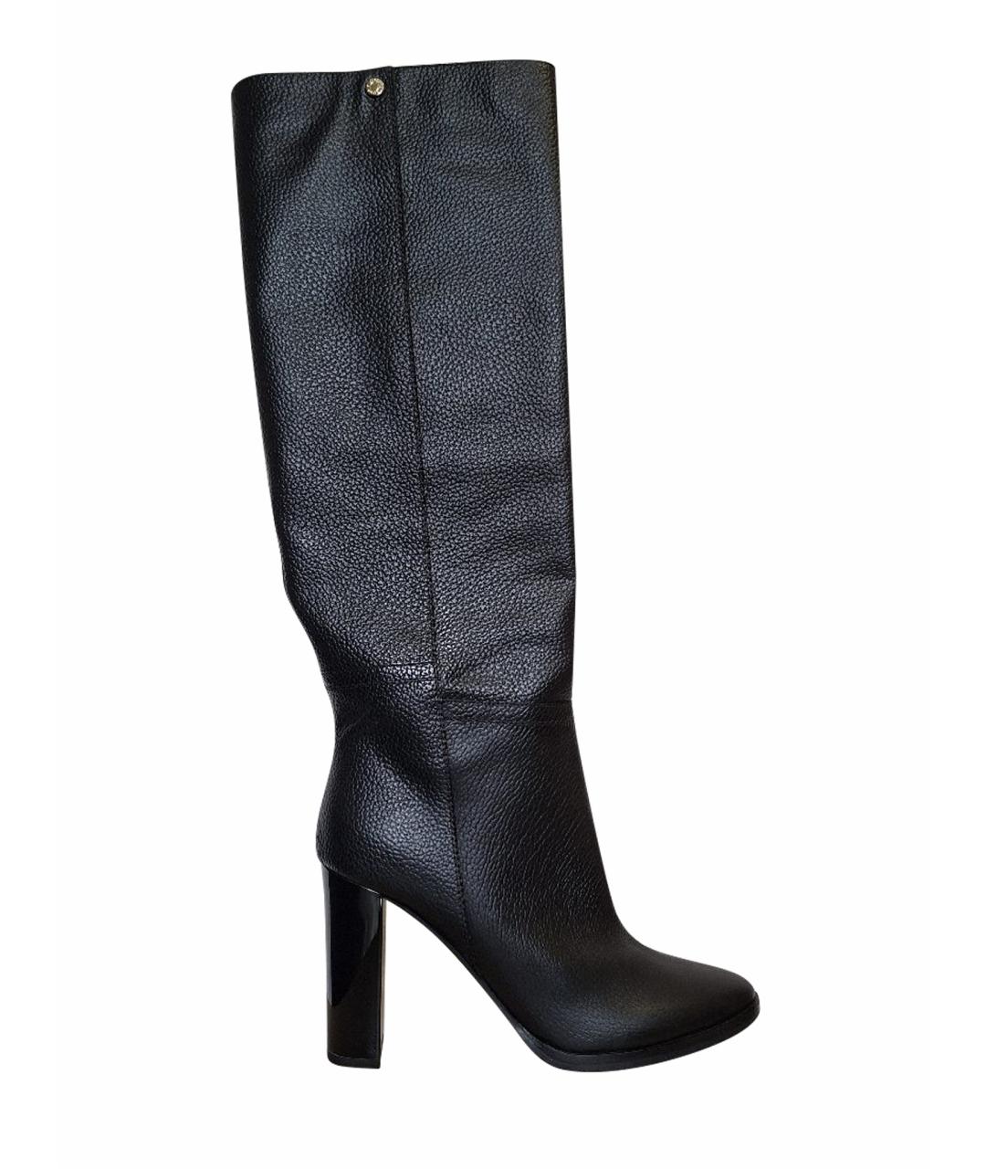 JIMMY CHOO Черные кожаные сапоги, фото 1