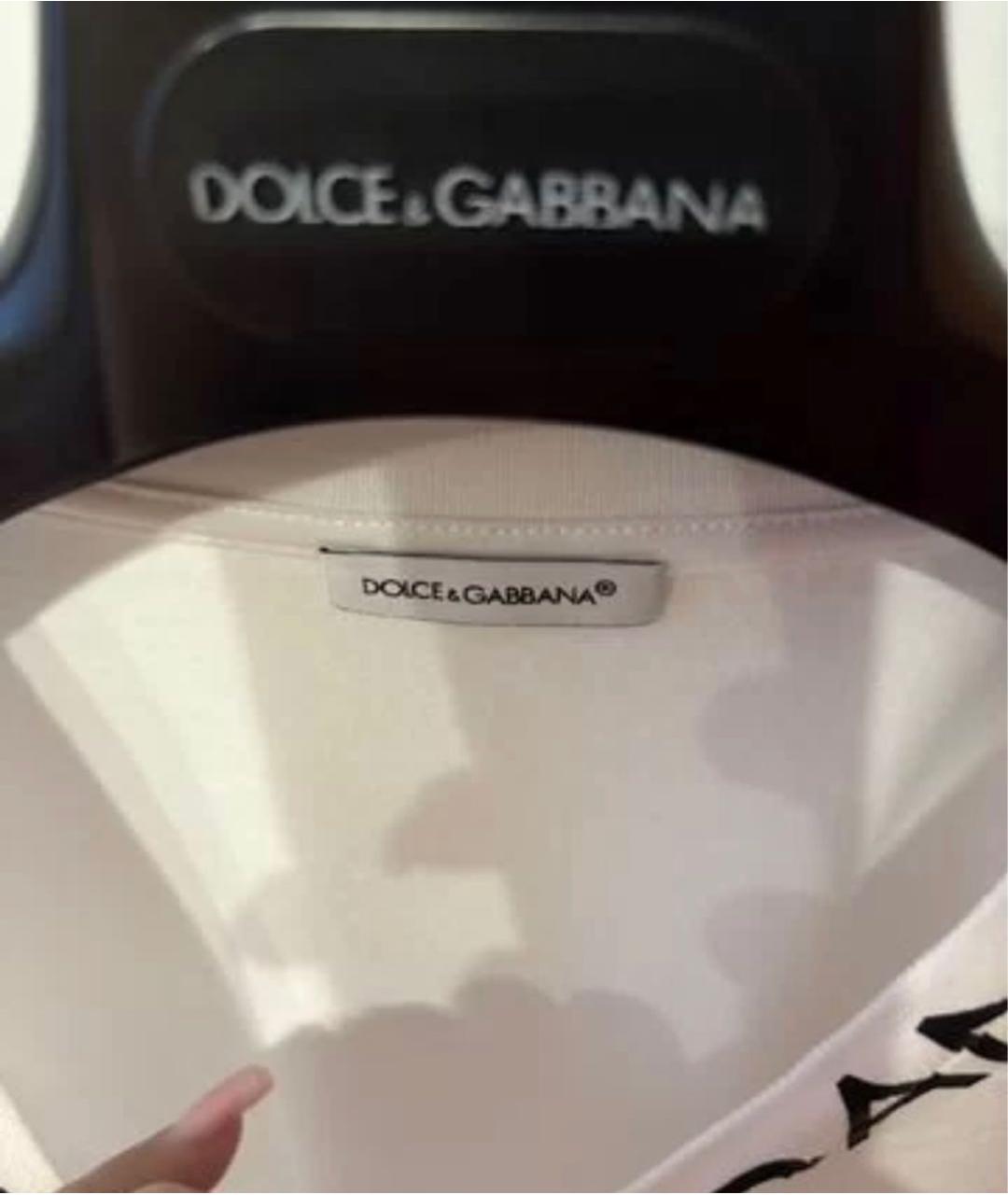 DOLCE&GABBANA Белая футболка, фото 4
