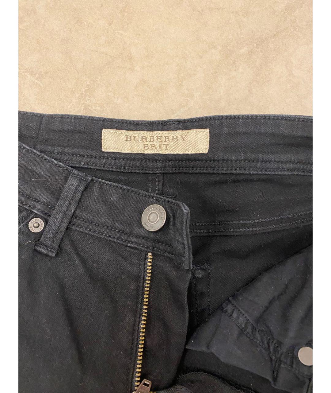 BURBERRY Черные джинсы слим, фото 3