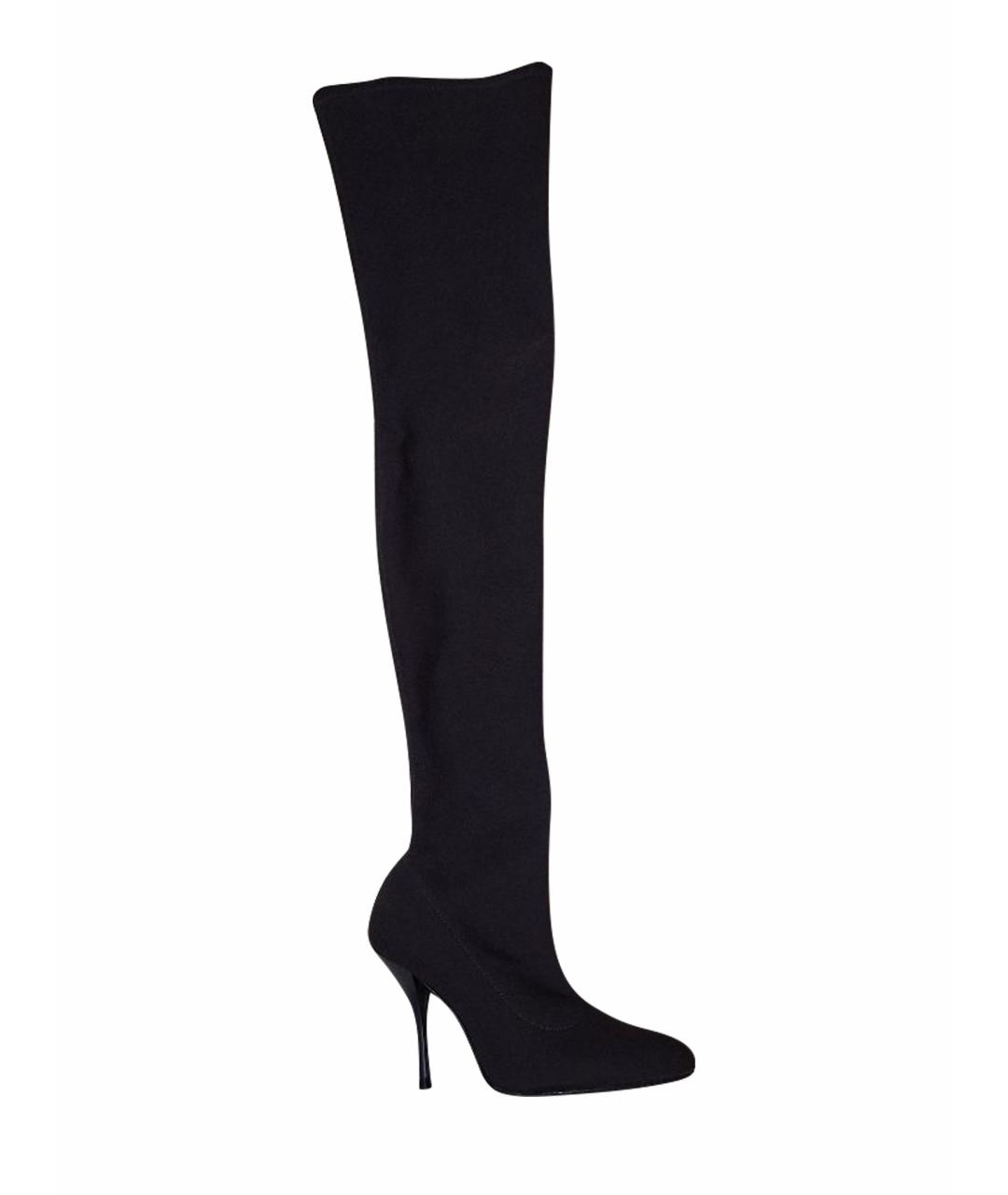 STUART WEITZMAN Антрацитовые ботфорты, фото 1