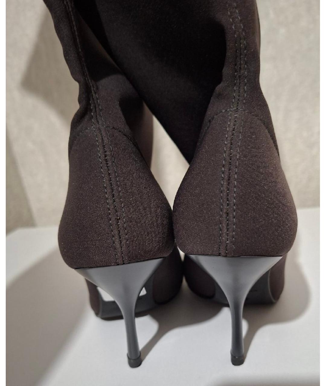 STUART WEITZMAN Антрацитовые ботфорты, фото 4