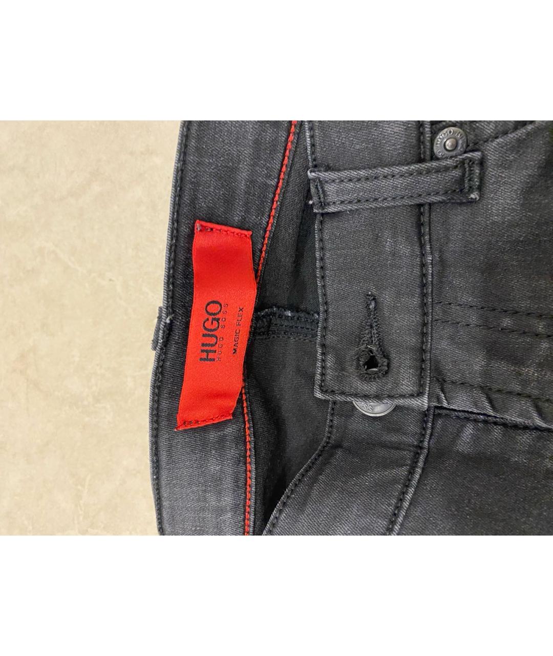 HUGO BOSS Черные джинсы слим, фото 3