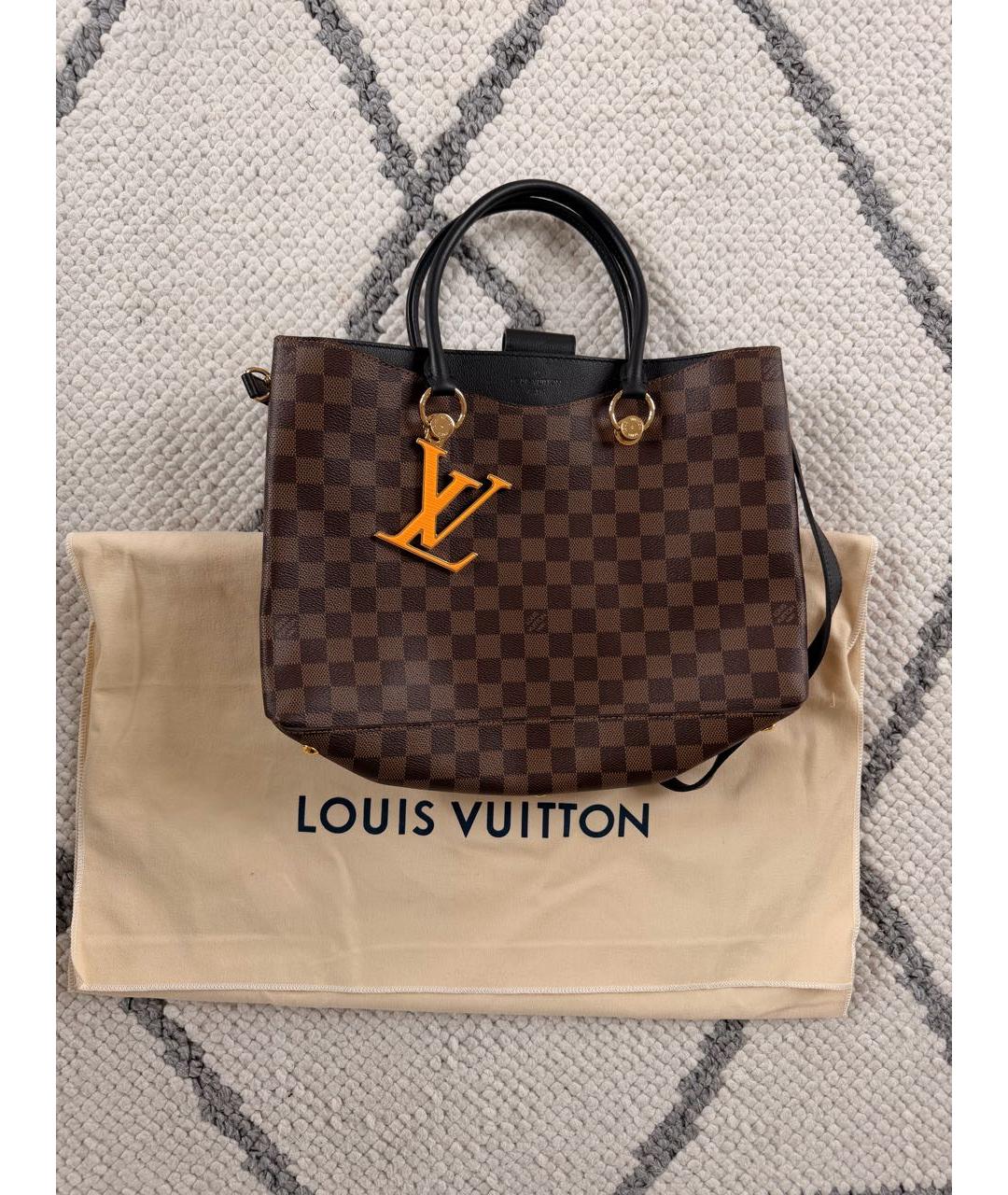 LOUIS VUITTON Коричневая сумка тоут, фото 9