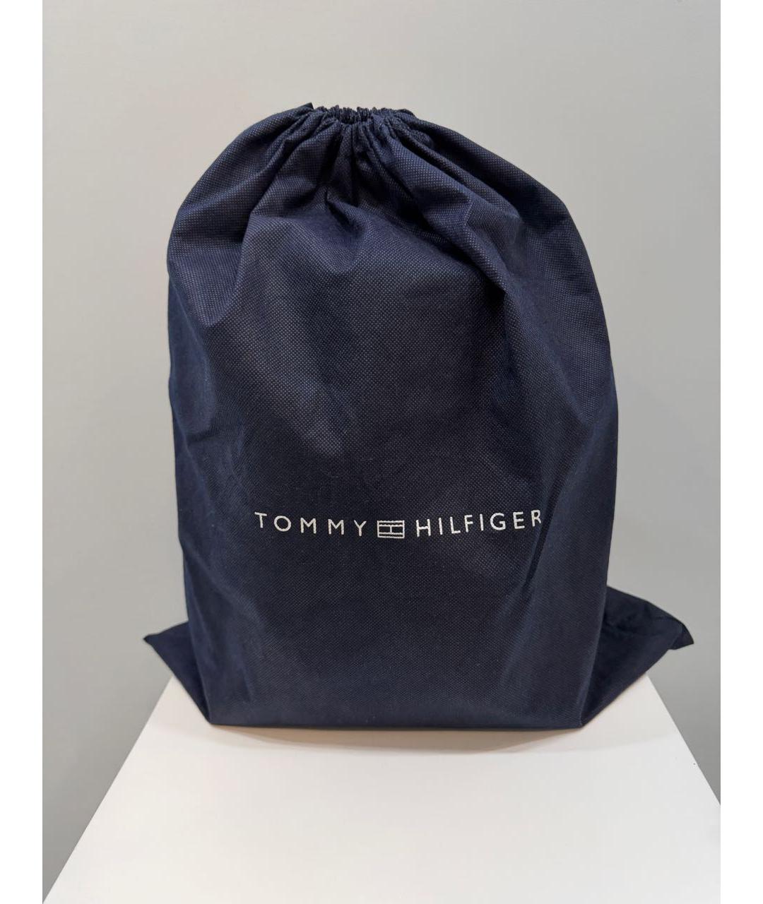 TOMMY HILFIGER Черный кожаный рюкзак, фото 7