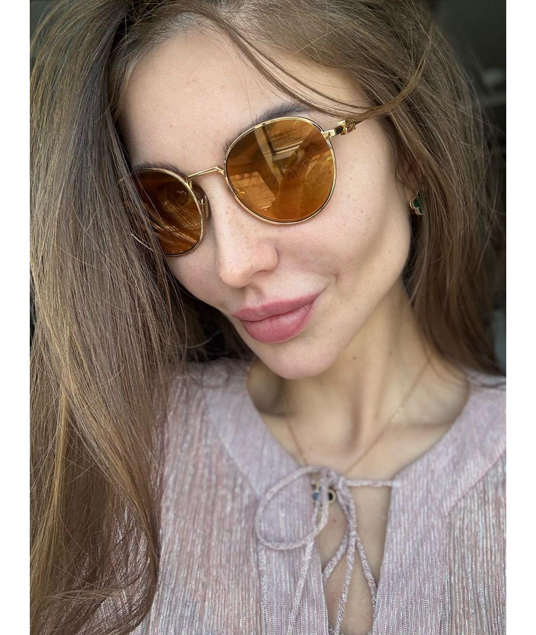 MIU MIU Металлические солнцезащитные очки, фото 7