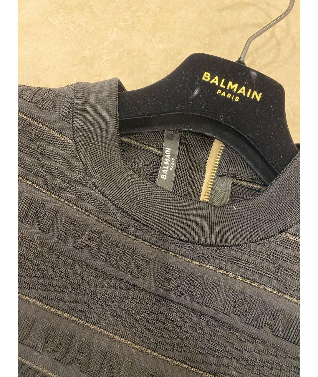 BALMAIN Черное коктейльное платье, фото 3