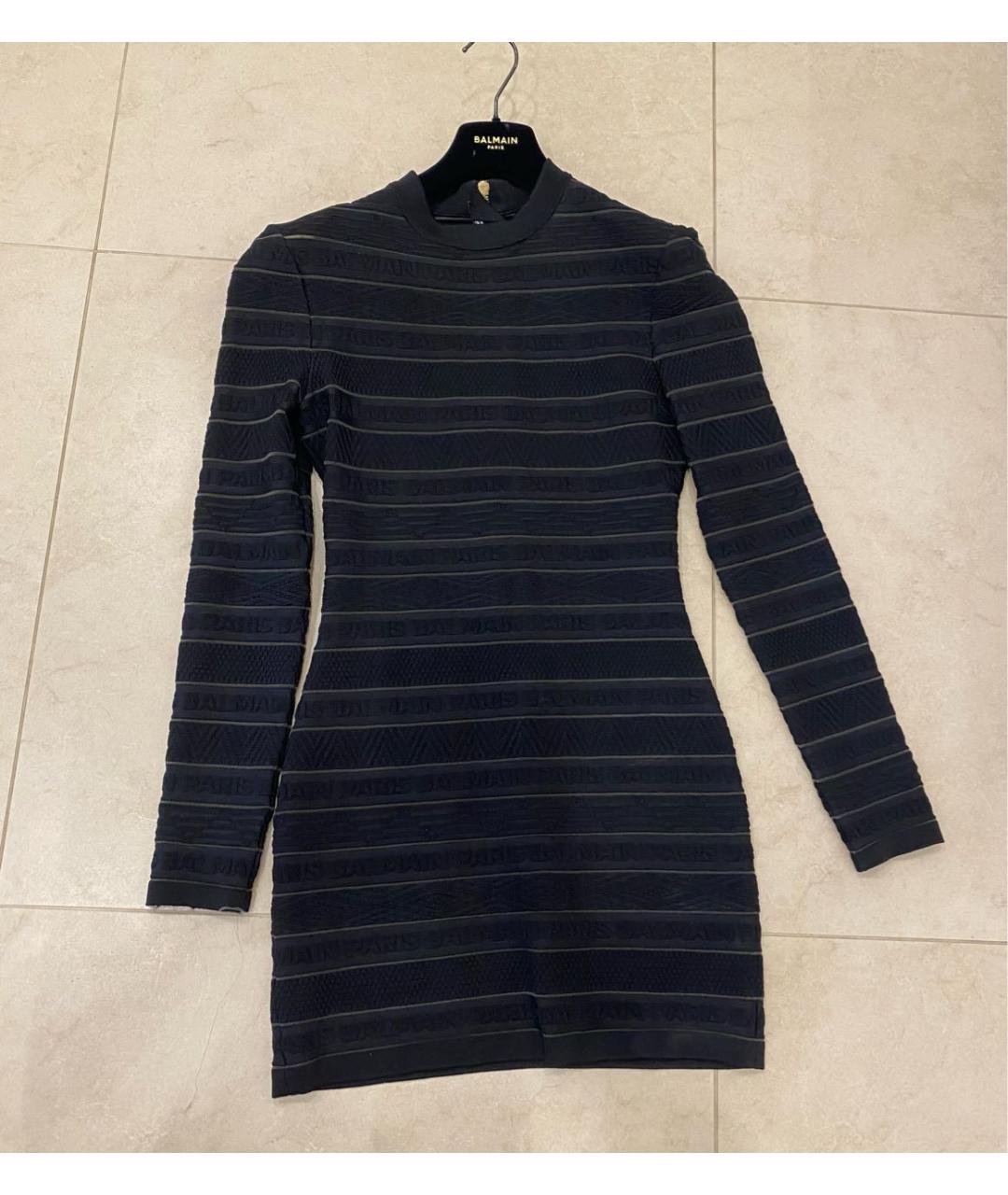 BALMAIN Черное коктейльное платье, фото 5