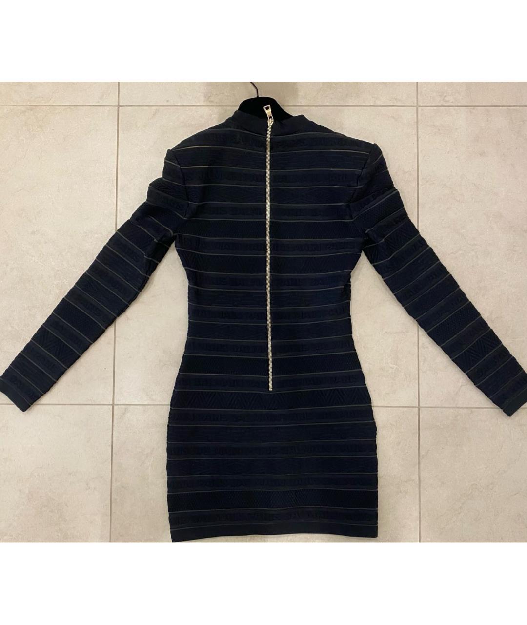 BALMAIN Черное коктейльное платье, фото 2