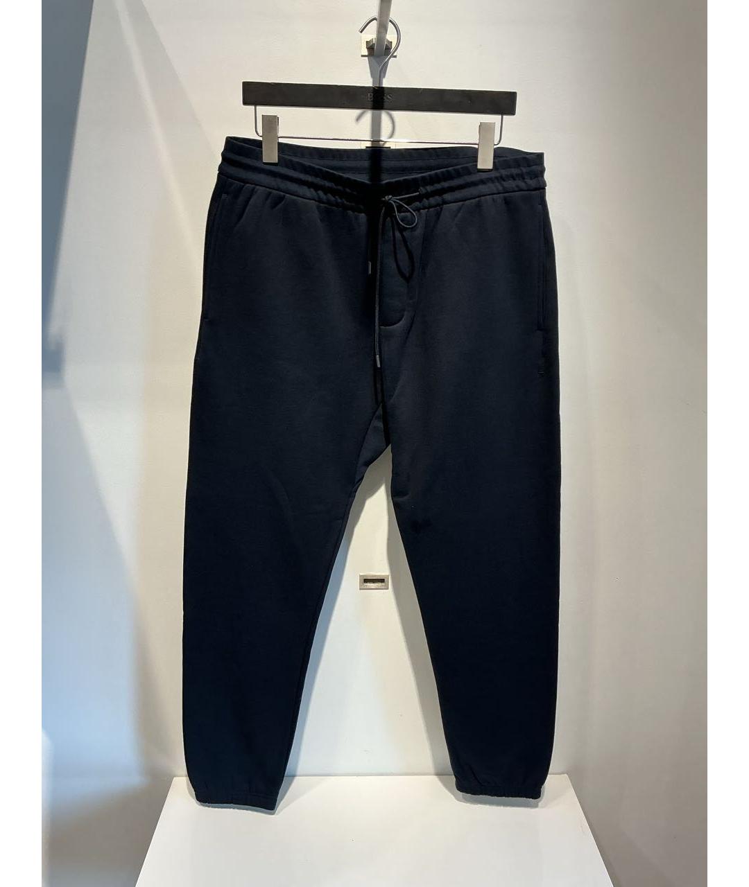 EMPORIO ARMANI Темно-синий хлопковый спортивный костюм, фото 2
