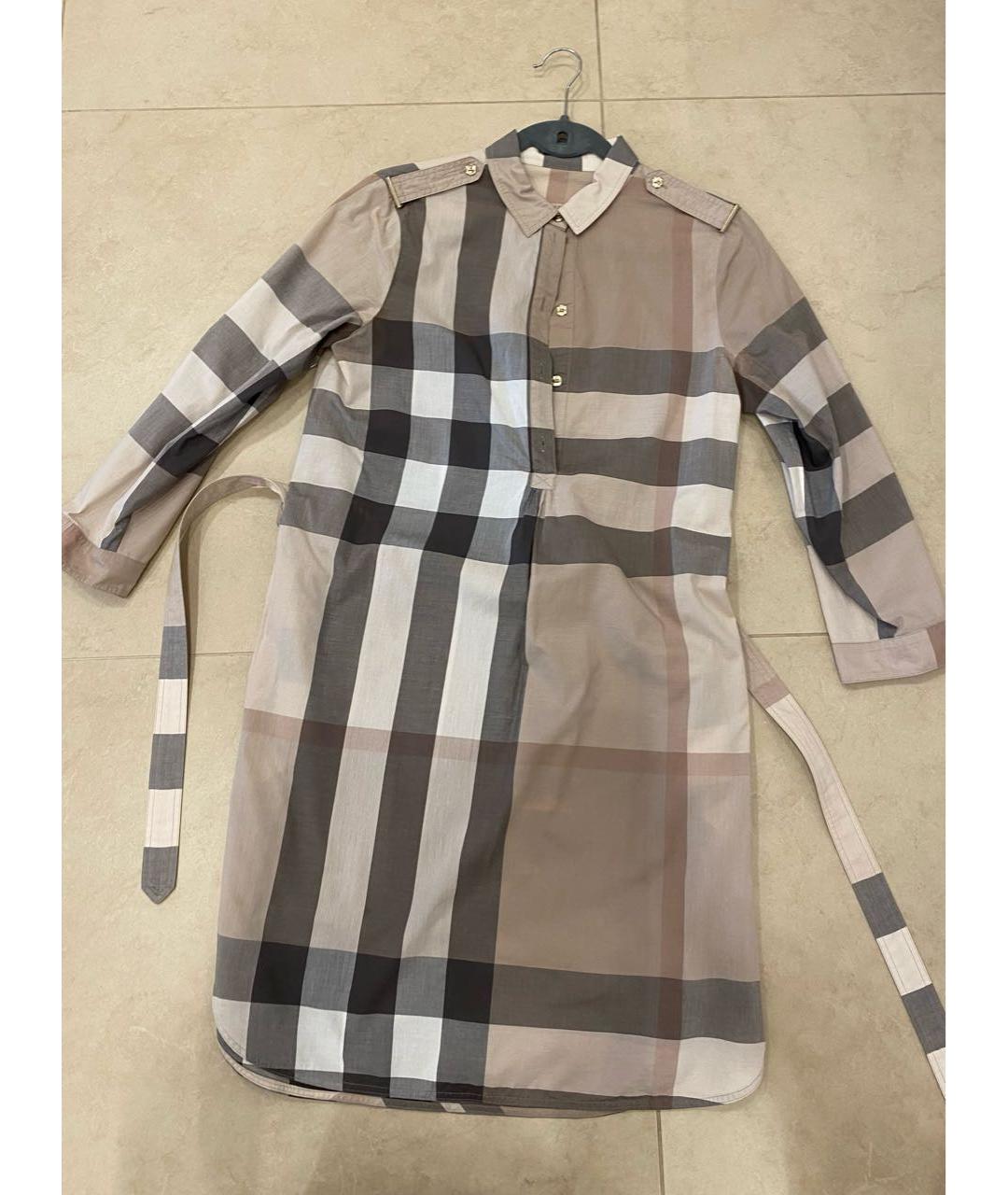 BURBERRY Хлопковое повседневное платье, фото 5