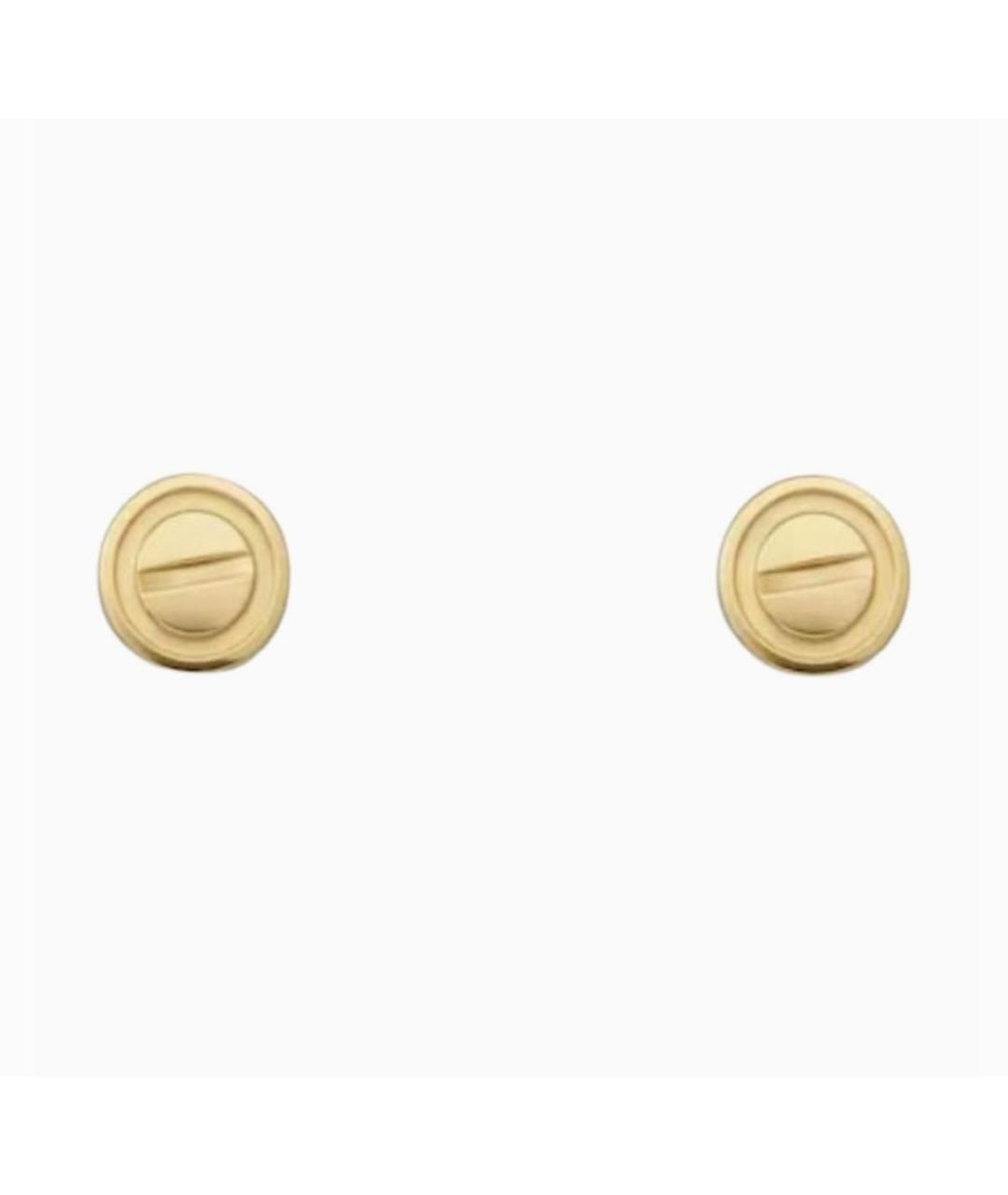 CARTIER Золотые серьги из желтого золота, фото 1