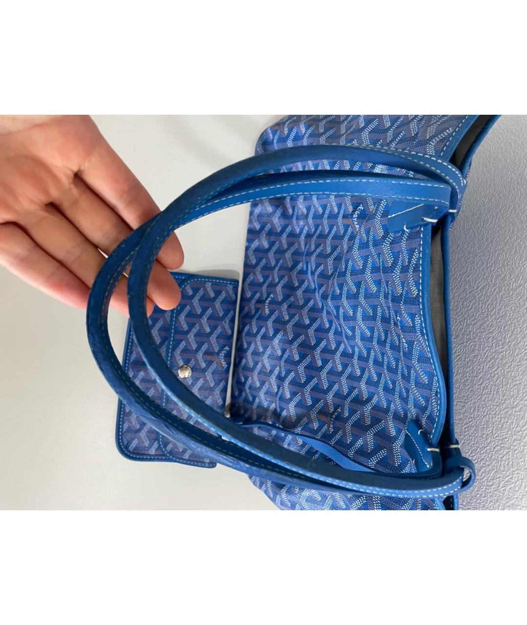 GOYARD Синяя сумка тоут, фото 5