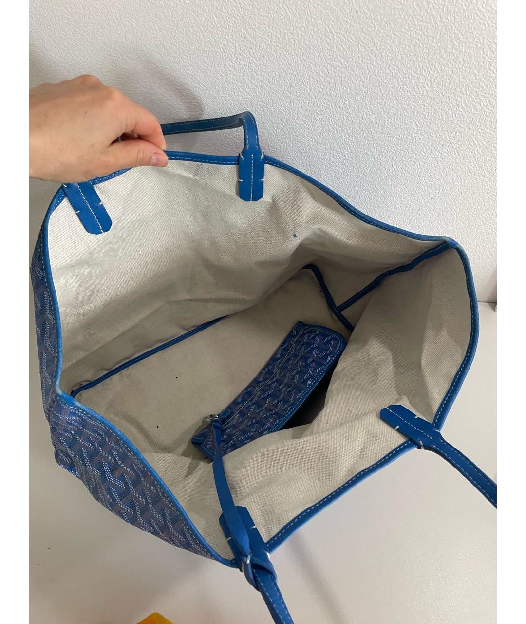 GOYARD Синяя сумка тоут, фото 4