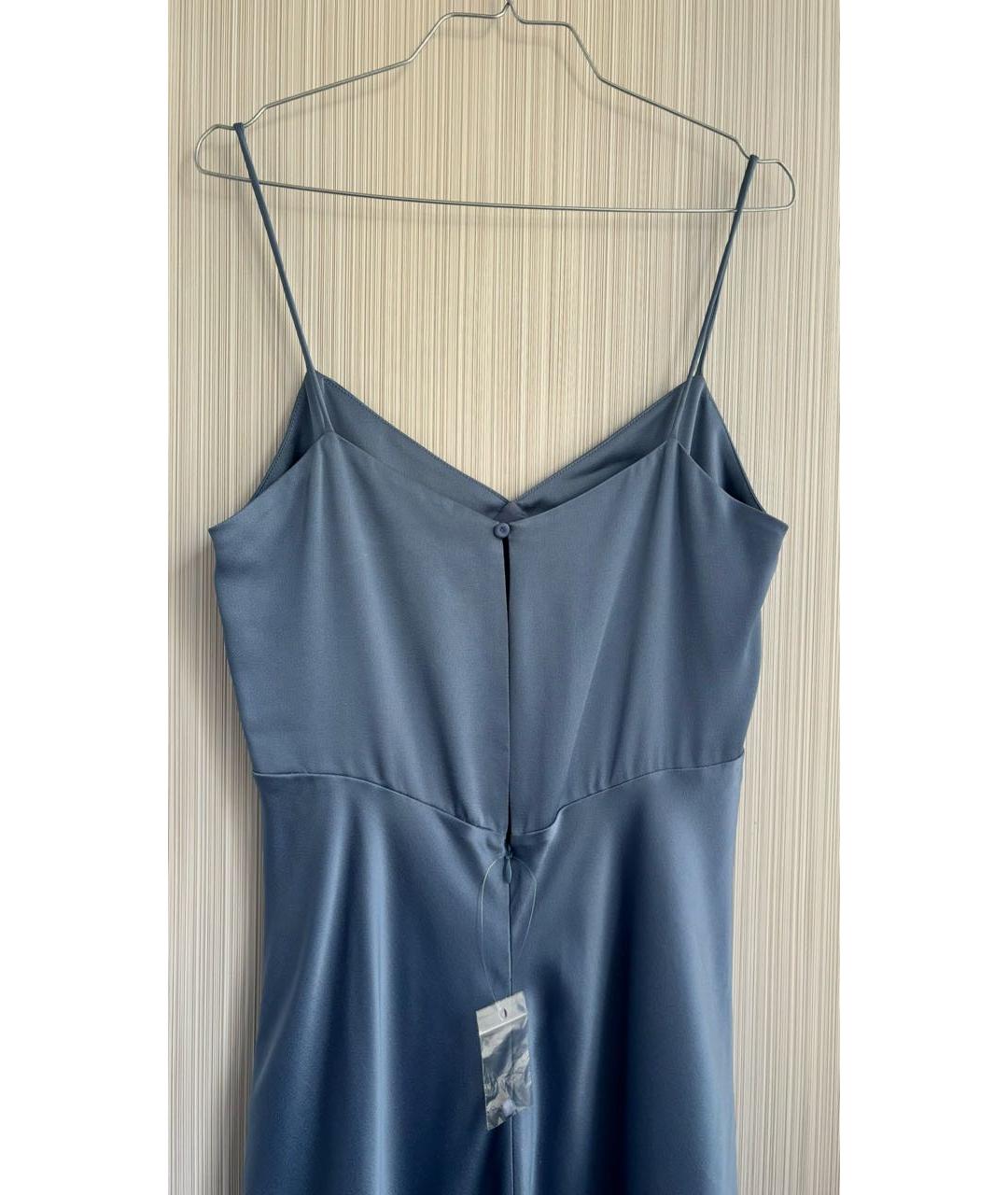 MAX MARA Голубое ацетатное вечернее платье, фото 3