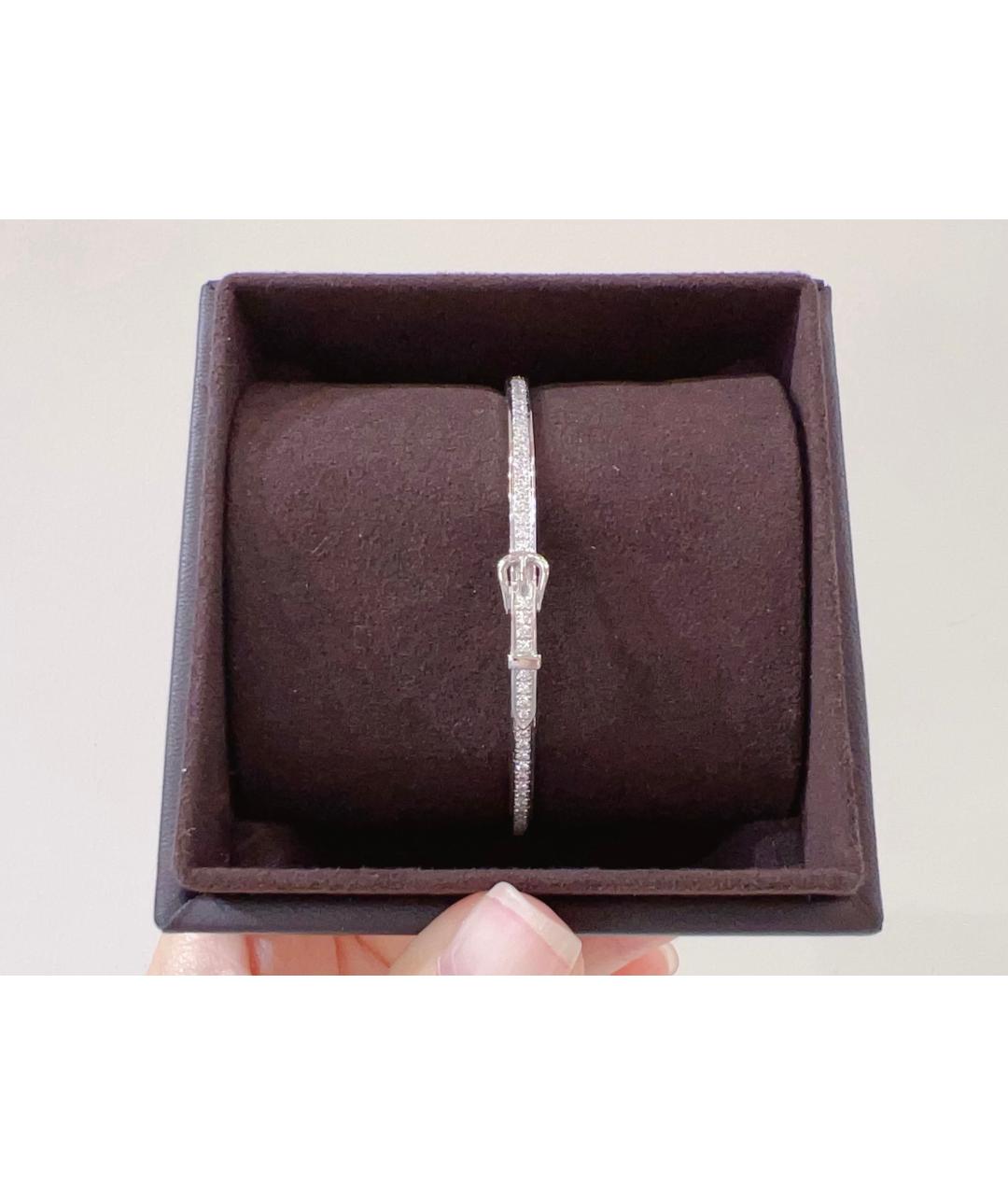 HERMES Серебрянный браслет из белого золота, фото 10