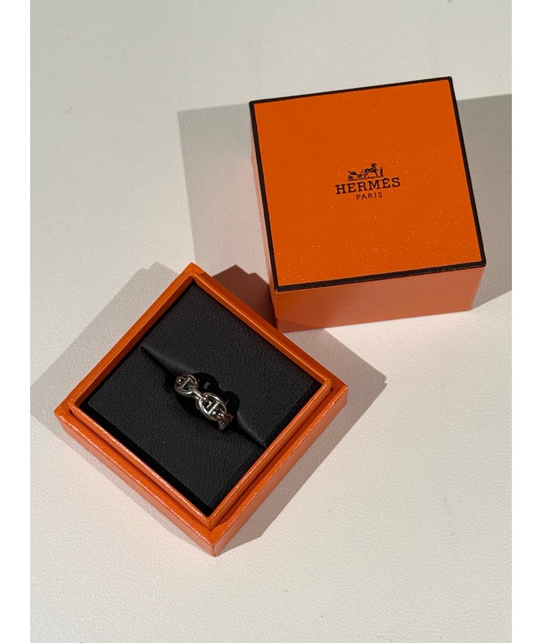 HERMES Серебряное серебряное кольцо, фото 4