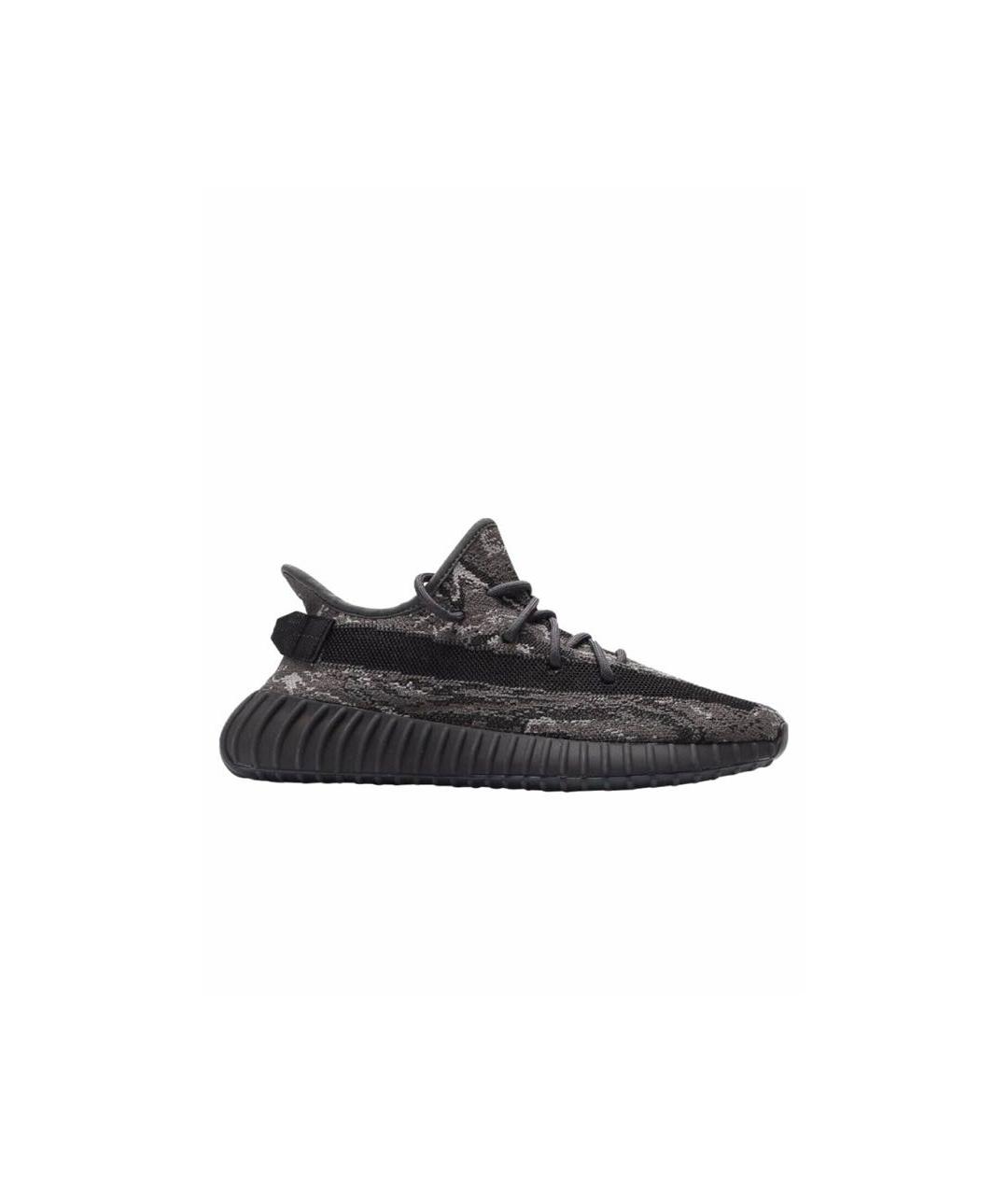 ADIDAS YEEZY Серые текстильные низкие кроссовки / кеды, фото 1