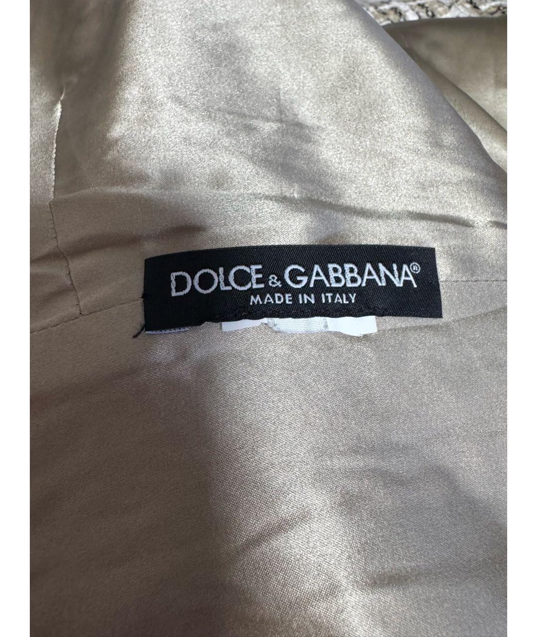 DOLCE&GABBANA Мульти шерстяное повседневное платье, фото 3