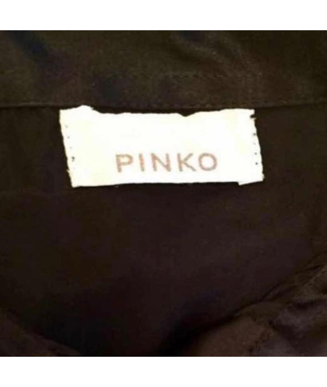 PINKO Черная шелковая рубашка/блузка, фото 4