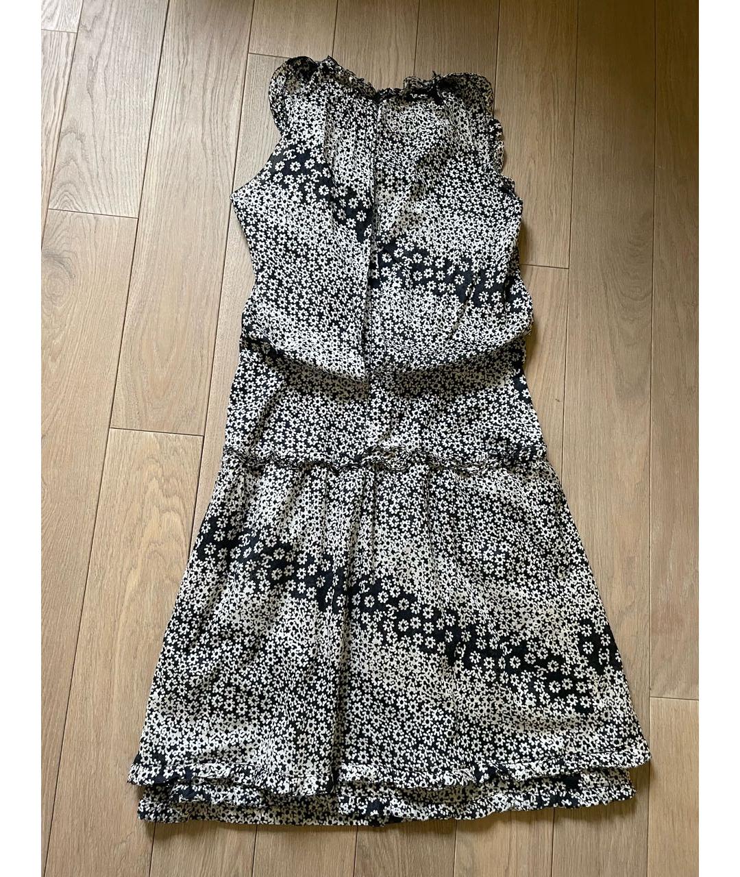 CHANEL Черное хлопковое повседневное платье, фото 2