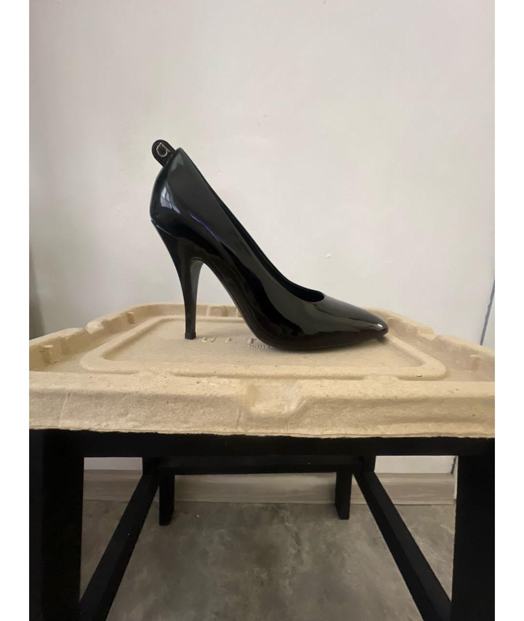 FERRAGAMO Черные туфли из лакированной кожи, фото 7