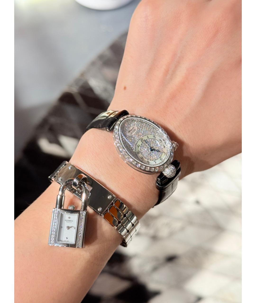 HERMES Серебряные часы из белого золота, фото 9