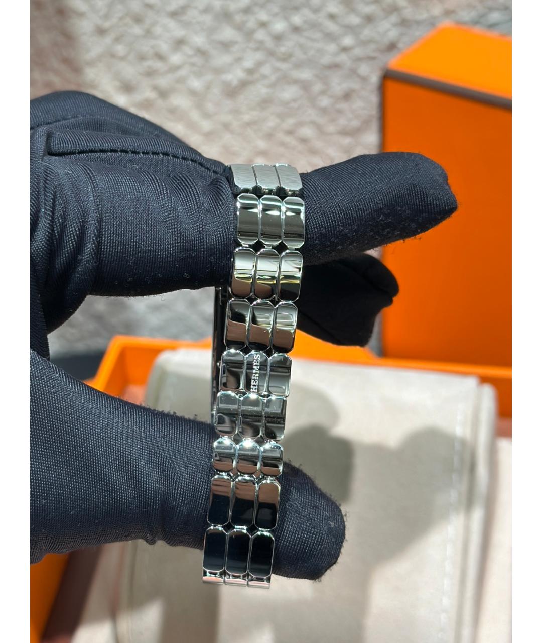 HERMES Серебряные часы из белого золота, фото 5