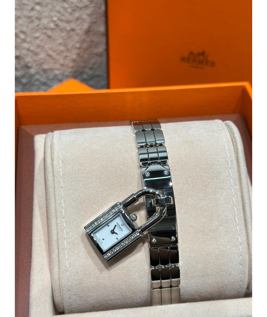 HERMES Серебряные часы из белого золота, фото 10