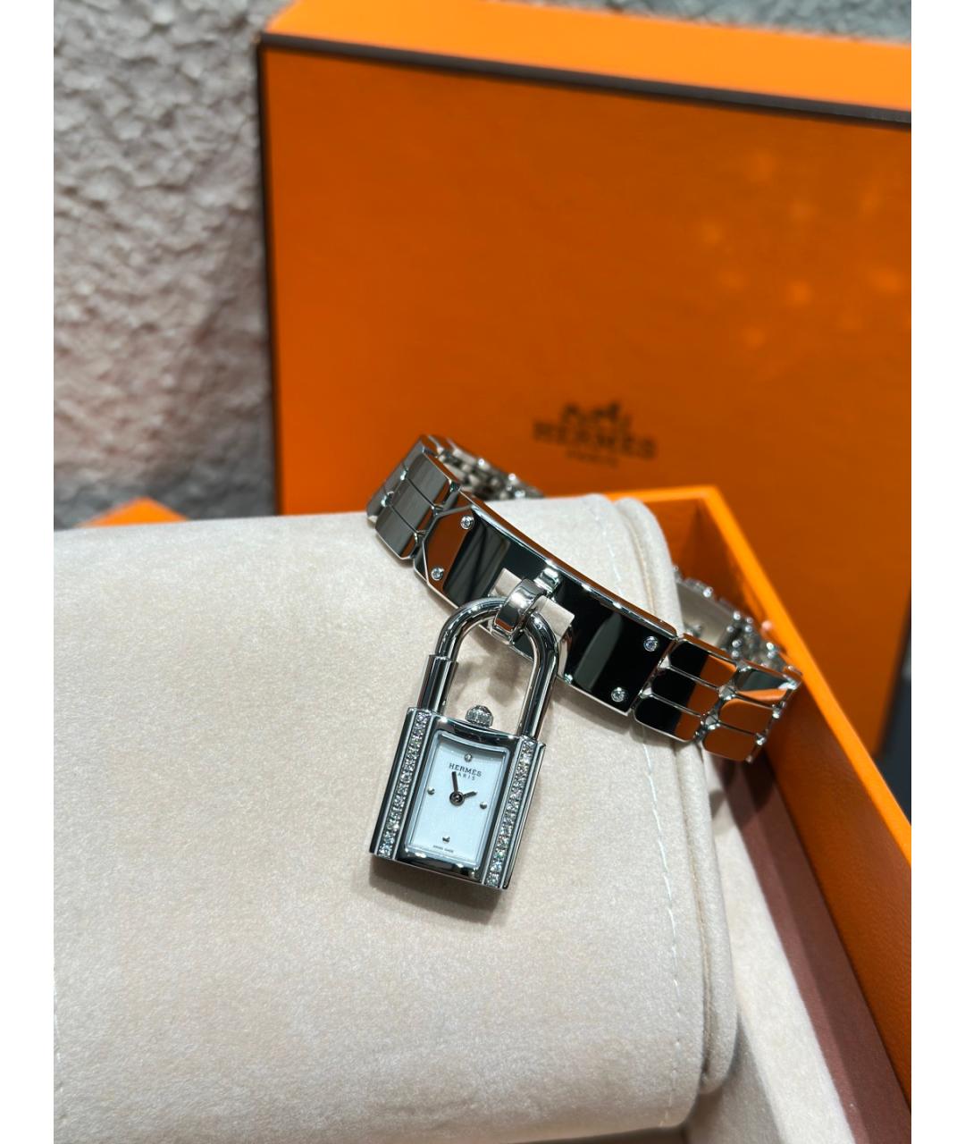 HERMES Серебряные часы из белого золота, фото 4