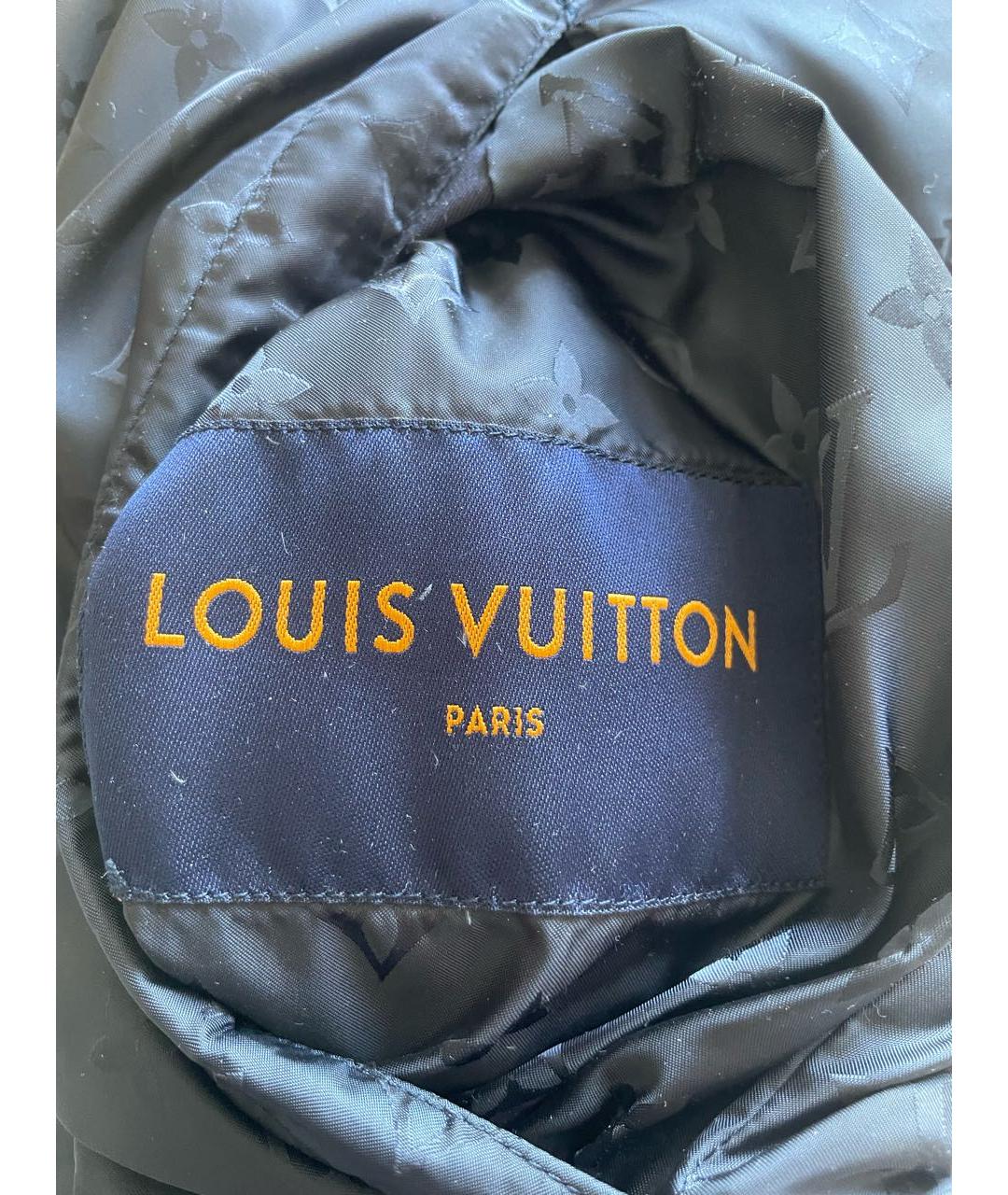 LOUIS VUITTON Темно-синяя полиэстеровая куртка, фото 8