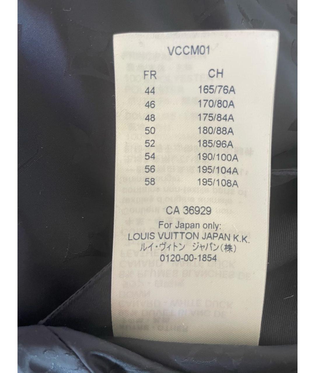 LOUIS VUITTON Темно-синяя полиэстеровая куртка, фото 6