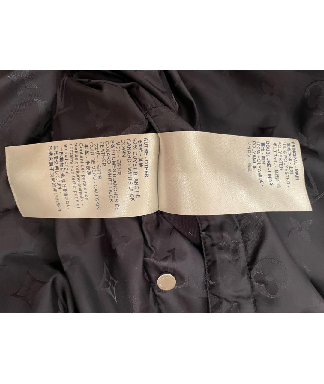 LOUIS VUITTON Темно-синяя полиэстеровая куртка, фото 5