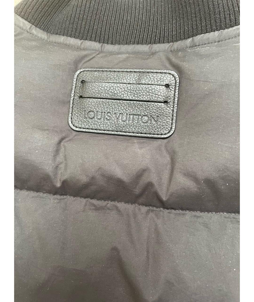 LOUIS VUITTON Темно-синяя полиэстеровая куртка, фото 5