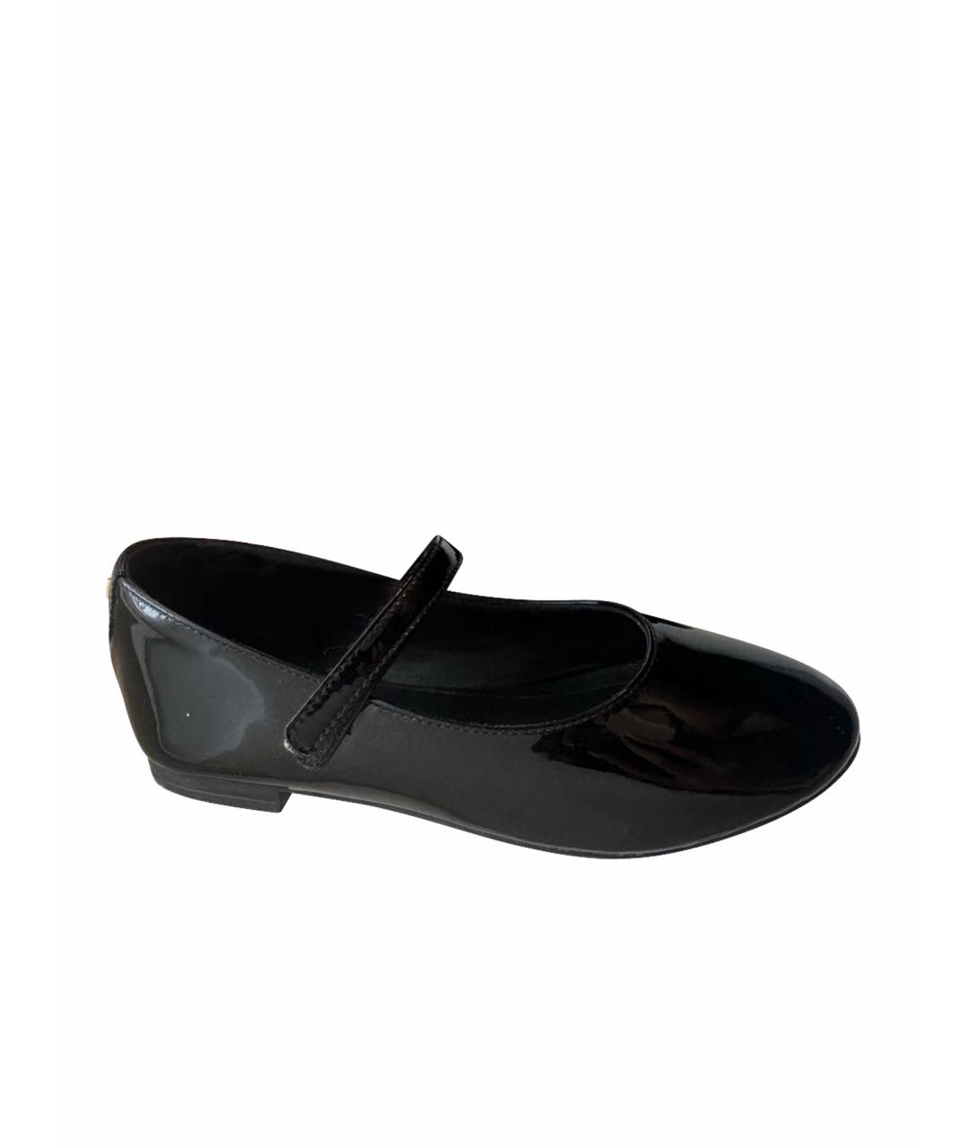 DOLCE&GABBANA Черные туфли из лакированной кожи, фото 1