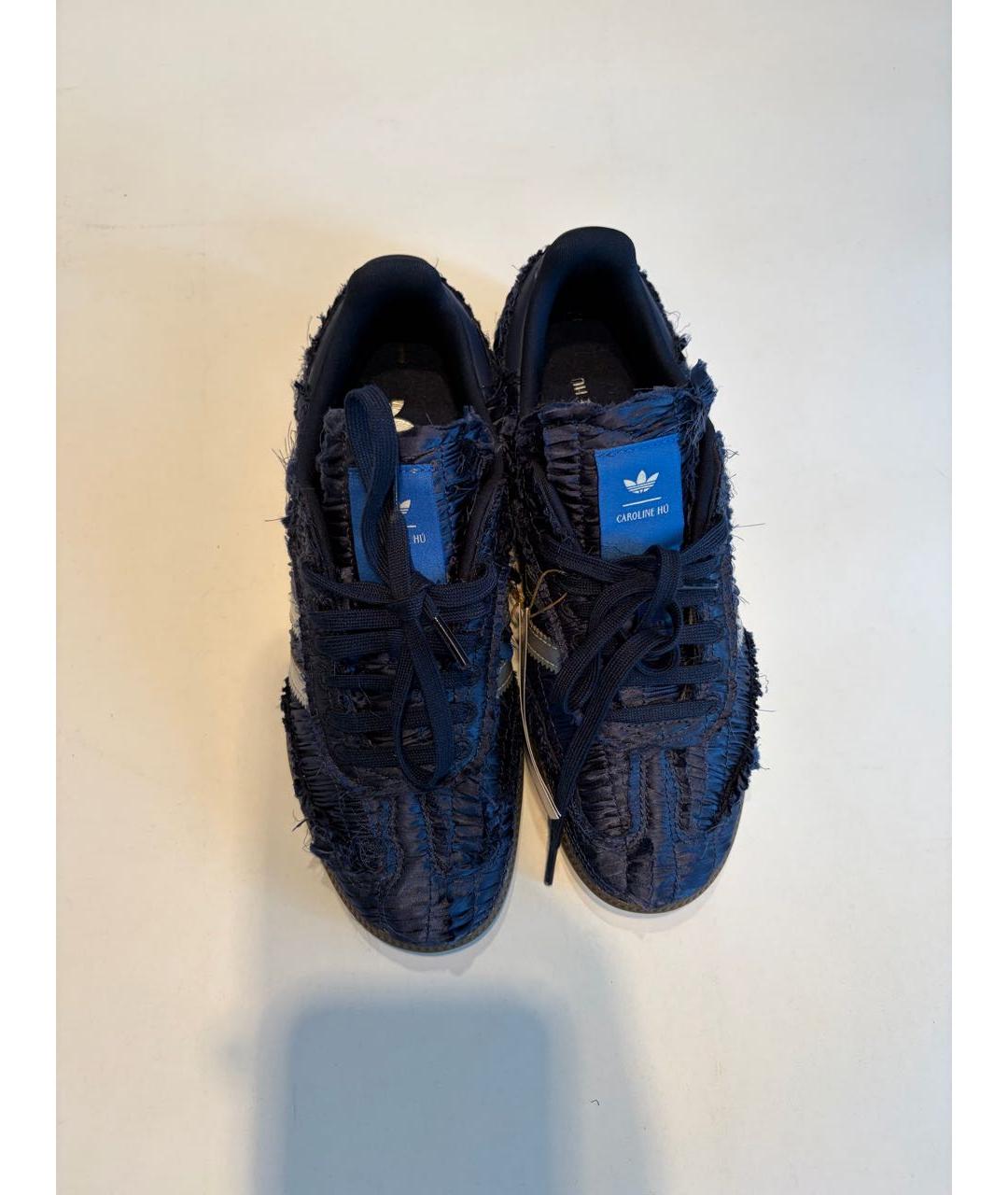 ADIDAS Синие текстильные кеды, фото 2
