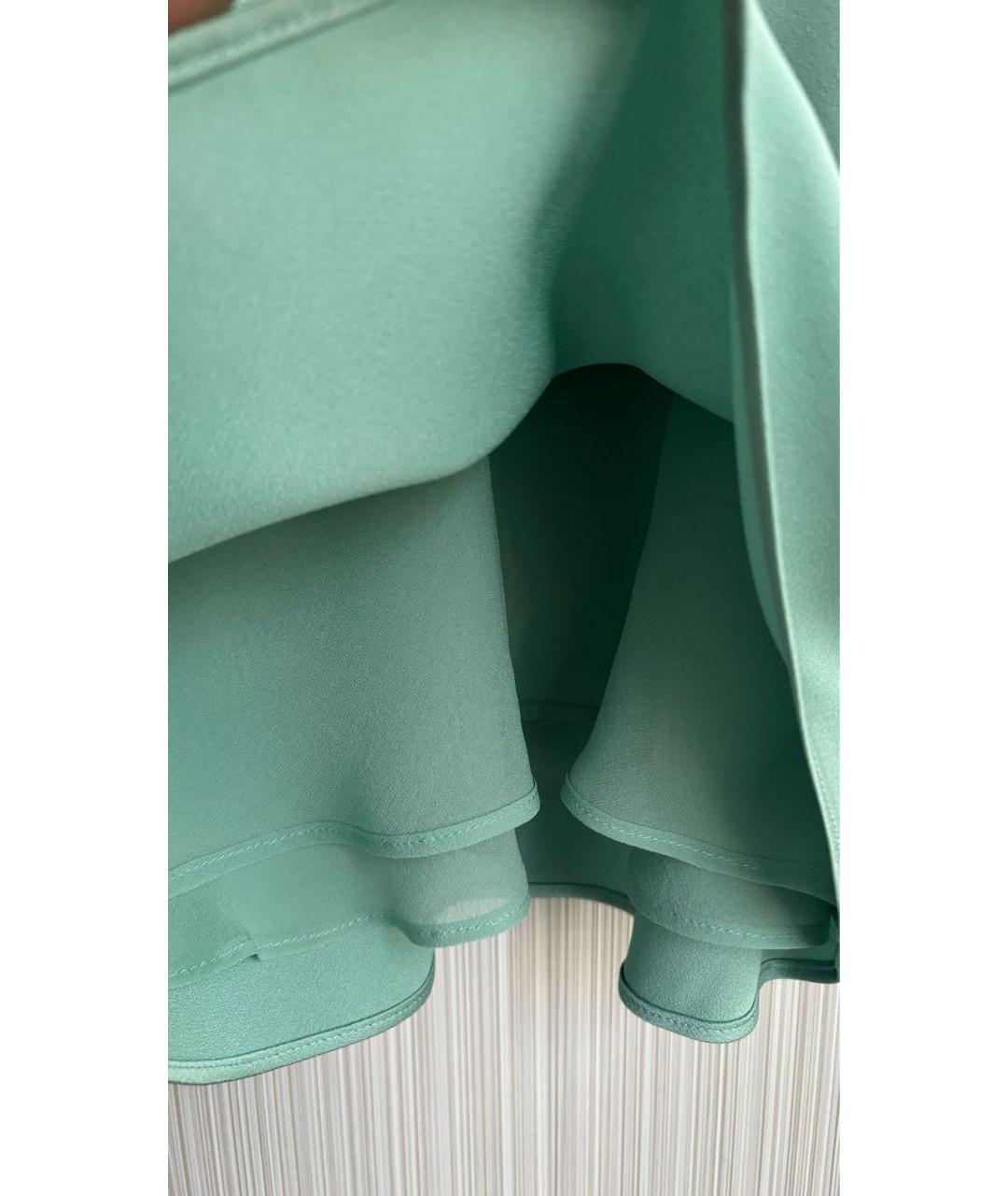 MAX MARA Бирюзовая ацетатная майка, фото 4