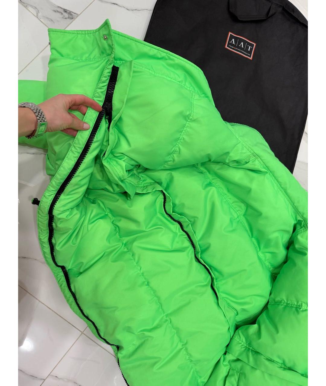 VETEMENTS Зеленый пуховик, фото 6