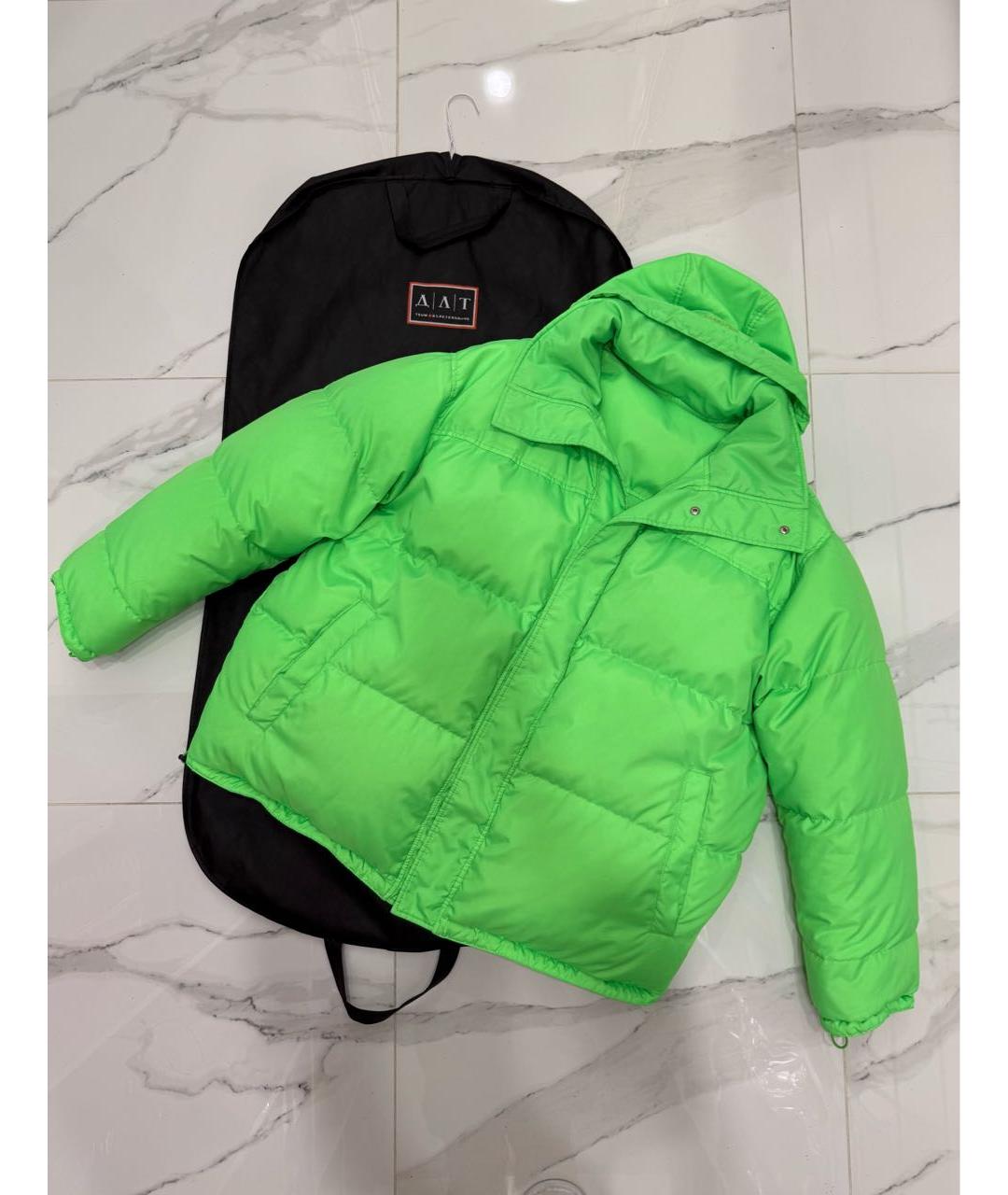VETEMENTS Зеленый пуховик, фото 9