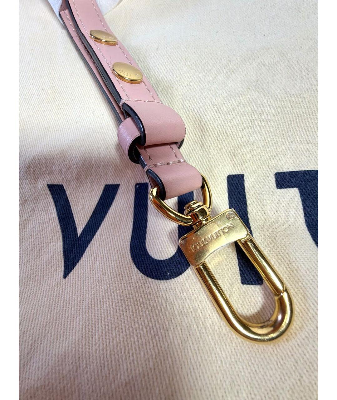 LOUIS VUITTON Коричневая кожаная сумка через плечо, фото 6