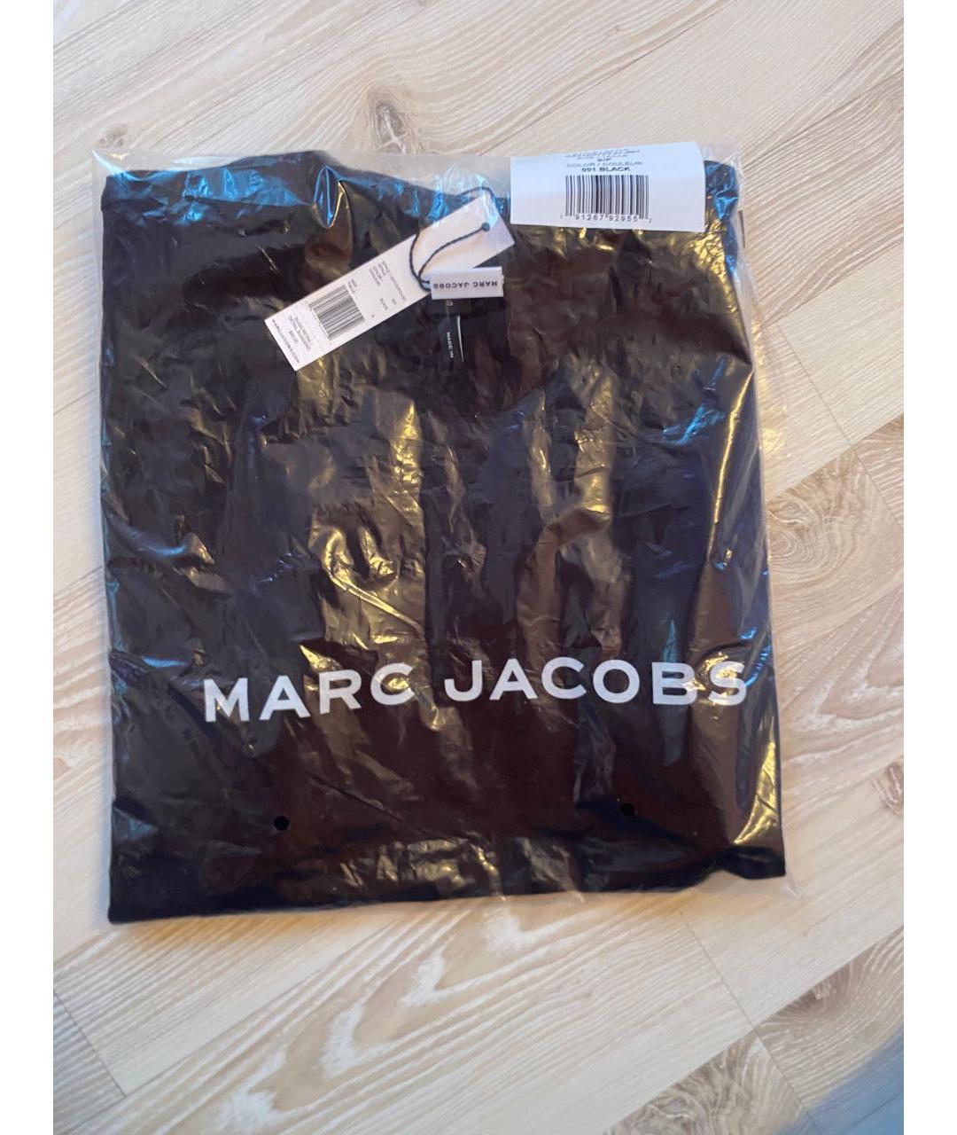 MARC JACOBS Черная хлопковая футболка, фото 2