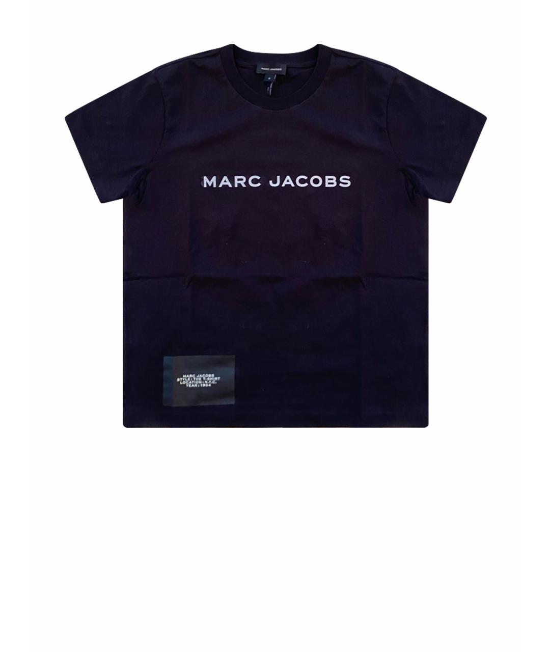 MARC JACOBS Черная хлопковая футболка, фото 1