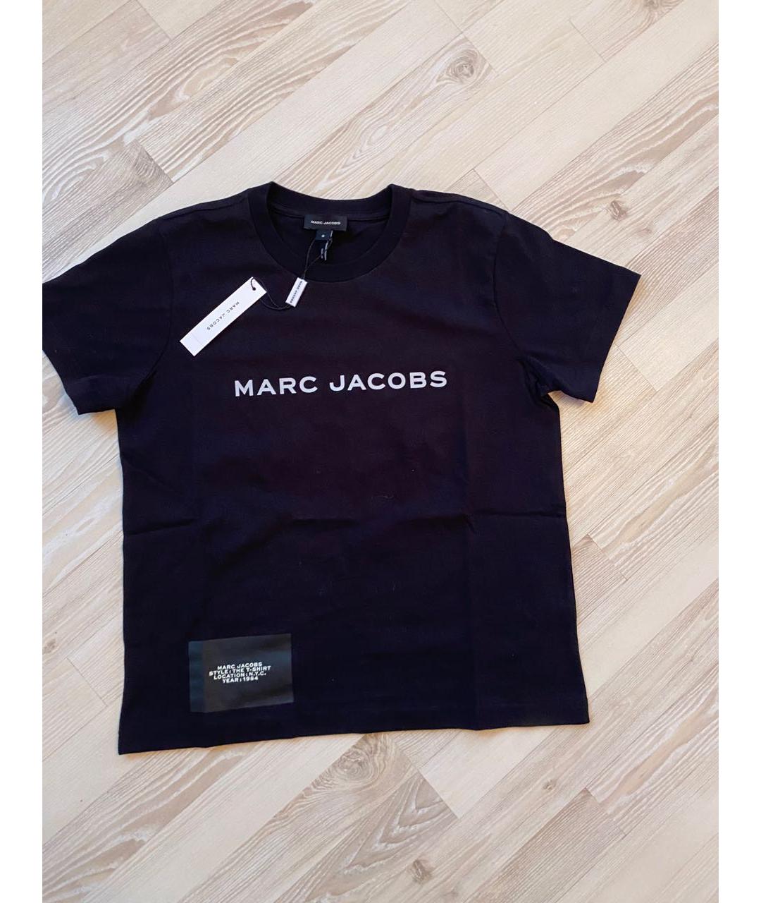 MARC JACOBS Черная хлопковая футболка, фото 3